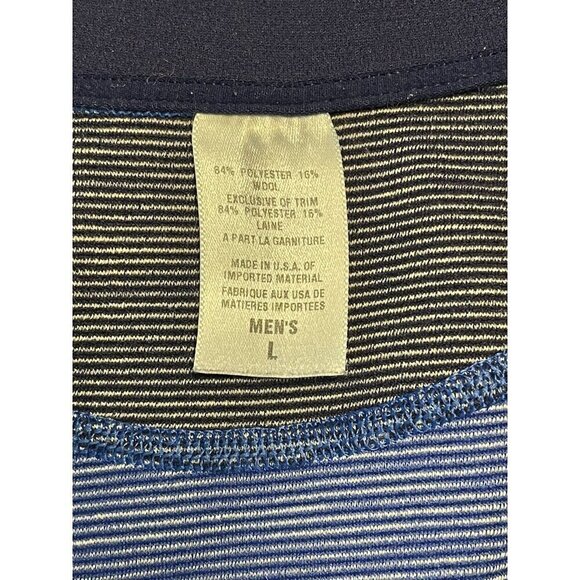 Patagonia Men's Axuwool Zip-T Blue Size L Half Zip Pullover Mock Neck #38220 - Picture 3 of 8